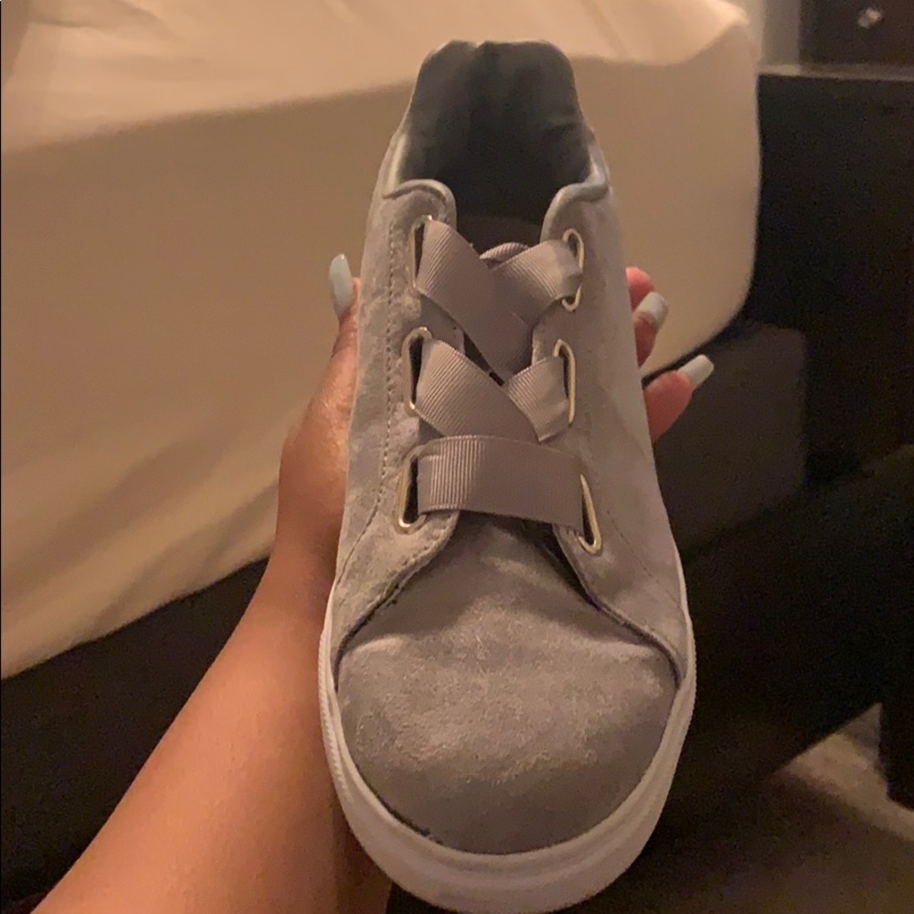 Grey sneakers